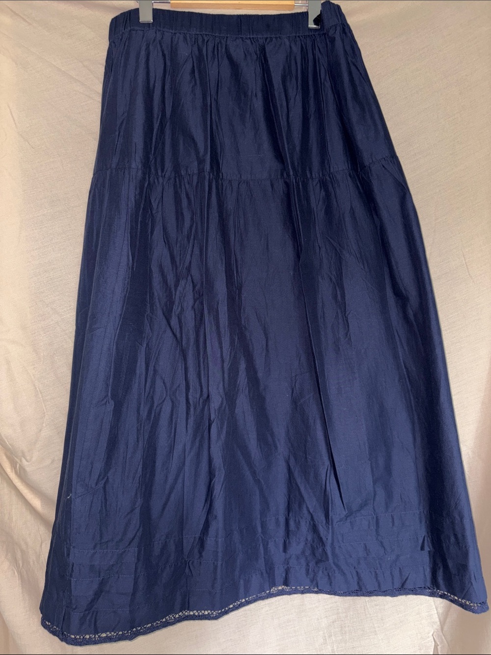 Classic Navy Maxi Skirt - Women